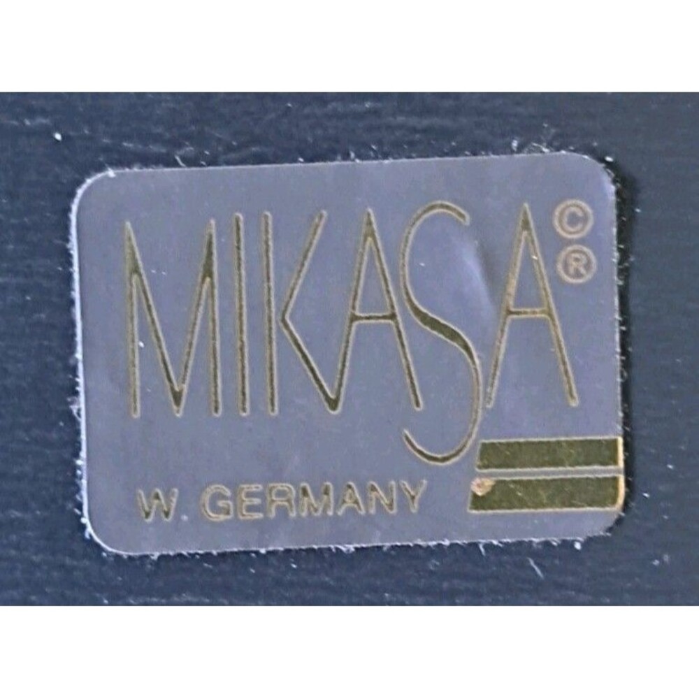 Vintage Mikasa 'Feelings' Crystal Wedding Photo Frame Frosted Ginkgo Leaf 4"X6" - Picture 8 of 10